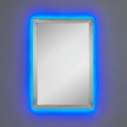 Brushed Nickel 22" x 33" LED Wall Mirror - LED Overstock